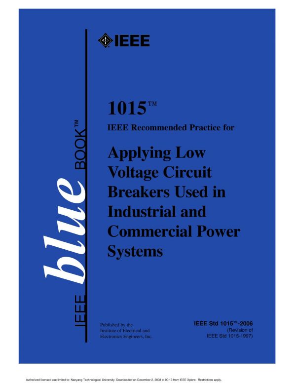 IEEE Blue Book Std 1015-2006